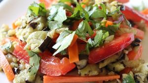 Baked Eggplant Salad