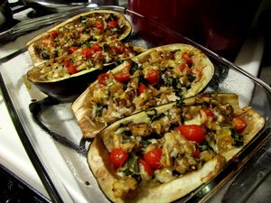 Baked Stuffed Eggplant