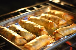 Baked Vegetarian Egg Rolls