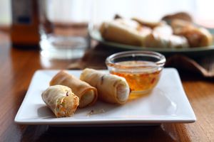 Baked Vegetarian Spring Rolls