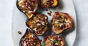 Acorn Squash with Mixed-Grain Stuffing