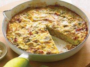 Artichoke, Leek, and Fontina Frittata