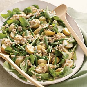Arugula, Potato, and Green Bean Salad with Walnut Dressing