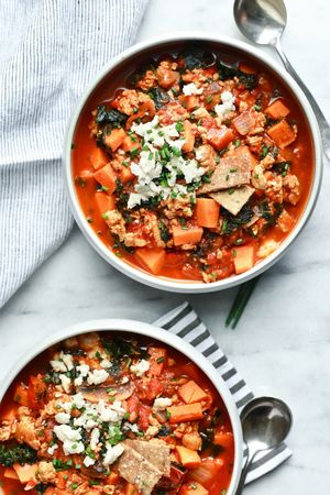 (No-Bean) Sweet Potato, Kale & Turkey Chili (gluten free ...