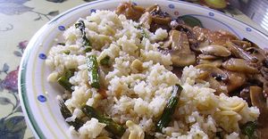 Asparagus Cashew Rice Pilaf